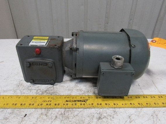 Boston Gear F71810ZB5J 10:1 Ratio .5 1/2Hp 3Ph 208-230/460V Electric Gear Motor
