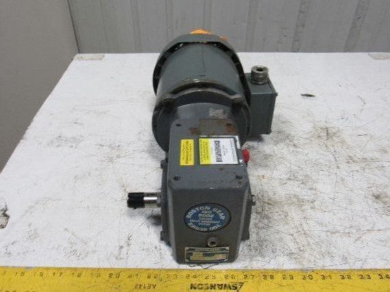 Boston Gear F71810ZB5J 10:1 Ratio .5 1/2Hp 3Ph 208-230/460V Electric Gear Motor