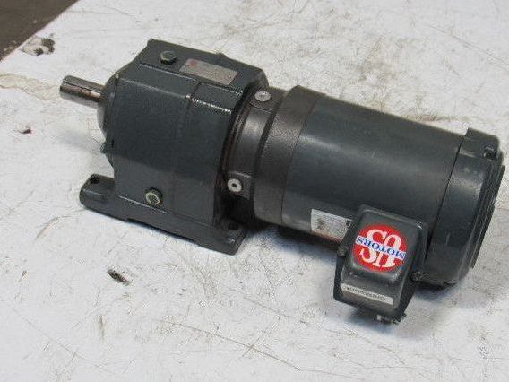 US Motors E190A 22.4:1 Ratio 78RPM 208-230/460V 3Ph Inline Helical Gear Motor