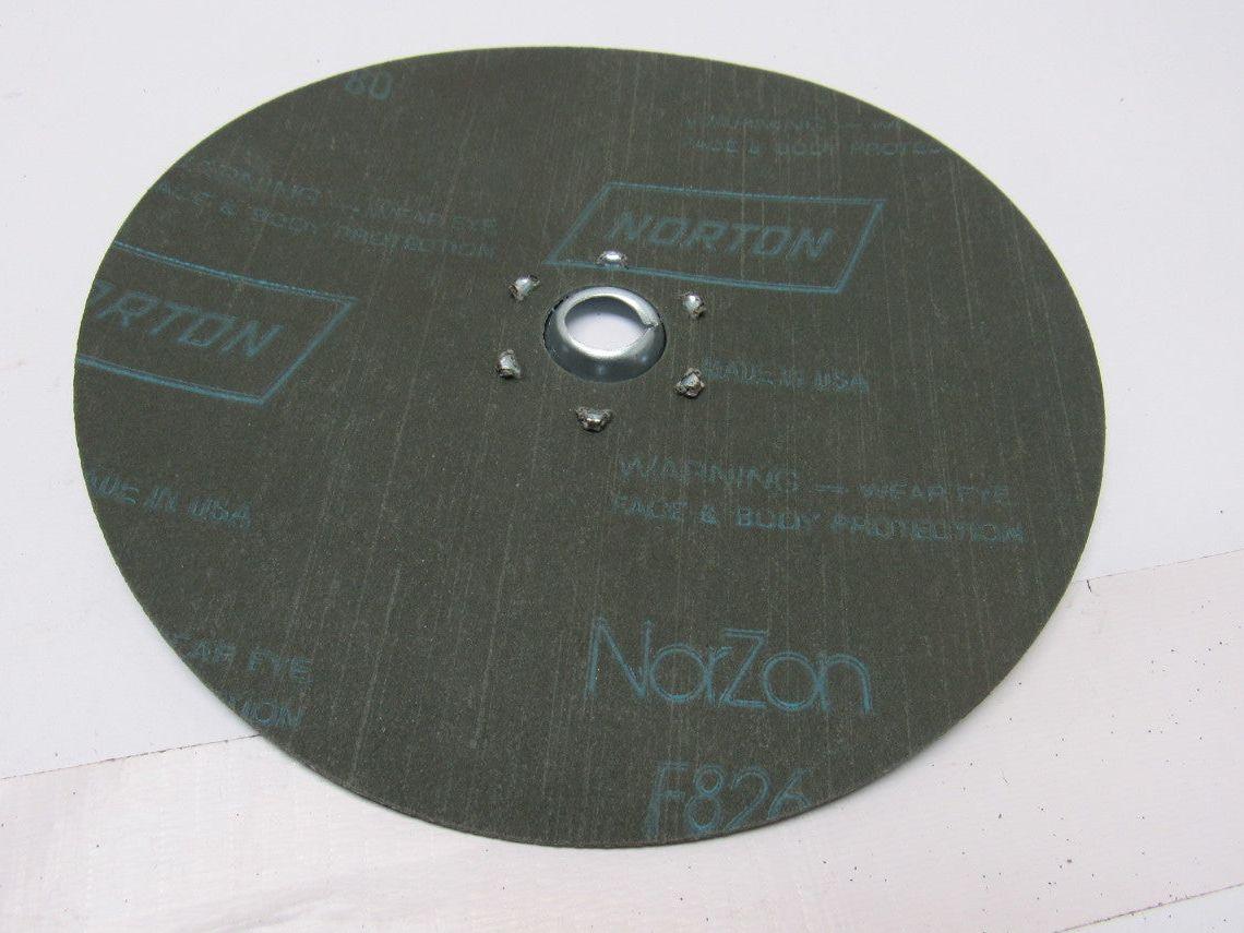 Norton F826 7" x 7/8" 80 Grit Quick Lock Fibre Disc Lot of 25