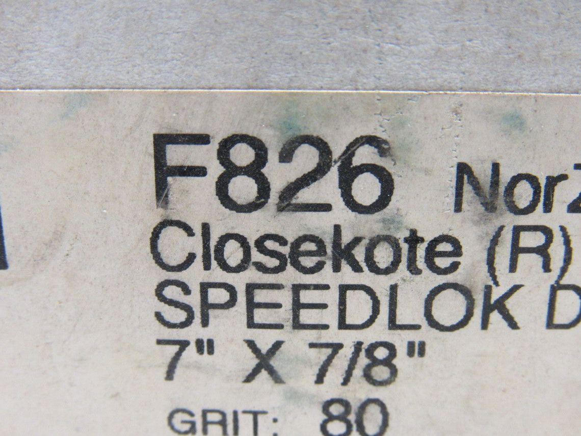 Norton F826 7" x 7/8" 80 Grit Quick Lock Fibre Disc Lot of 25
