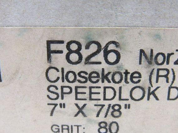 Norton F826 7" x 7/8" 80 Grit Quick Lock Fibre Disc Lot of 25