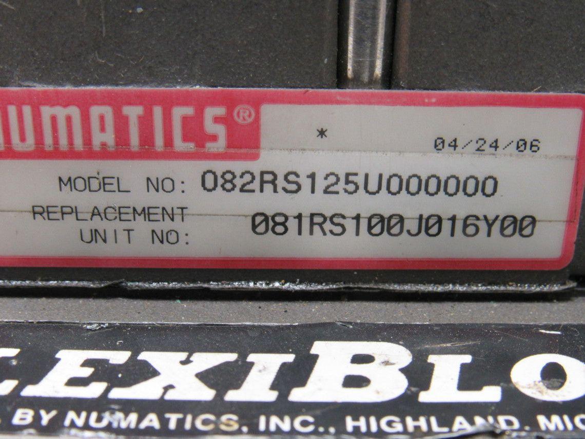 Numatics 082RS125UU000000152827 Pneumatic Pressure Regulator Flexiblok Manifold