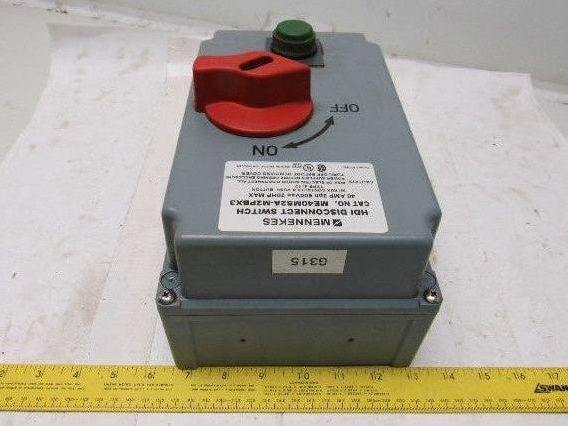 Mennekes ME40MS2A-M2PBX3 40A 3Ph 600VAC 20Hp HDI Disconnect Switch