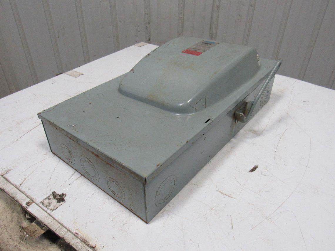 Crouse Hinds DF424A 200A 240V 3Ph 50HP Max Fusible Mechanical Disconnect