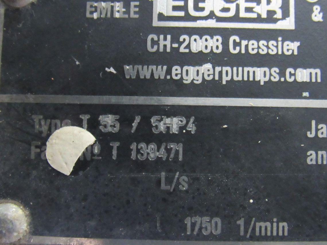 Egger T55 5HP.4 Turo 5Hp 1750RPM 2"x2-1/2"x8" Centrifugal Vertical Pump