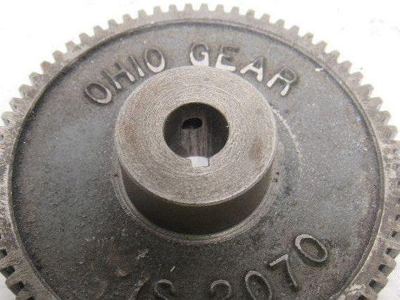 Ohio Gear IS2070 3-9/16" OD 70T 1/2" Bore 3/8" Thick Spur Gear