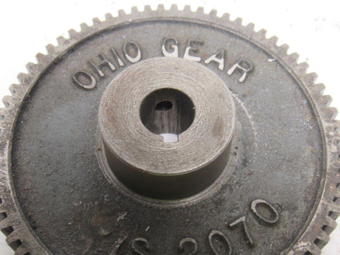 Ohio Gear IS2070 3-9/16" OD 70T 1/2" Bore 3/8" Thick Spur Gear