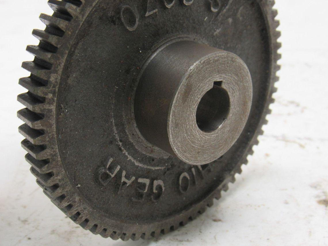Ohio Gear IS2070 3-9/16" OD 70T 1/2" Bore 3/8" Thick Spur Gear