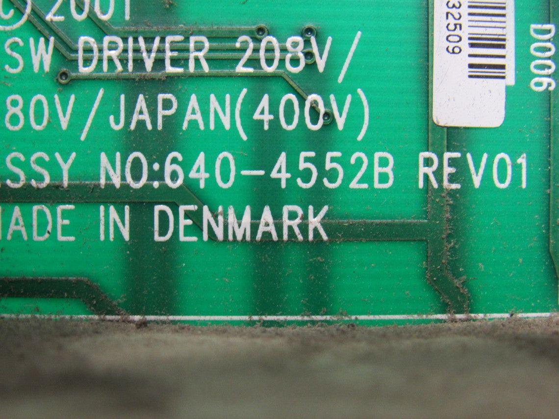 APC Assy No. 640-4552B Rev 01 SW Driver 208/460V