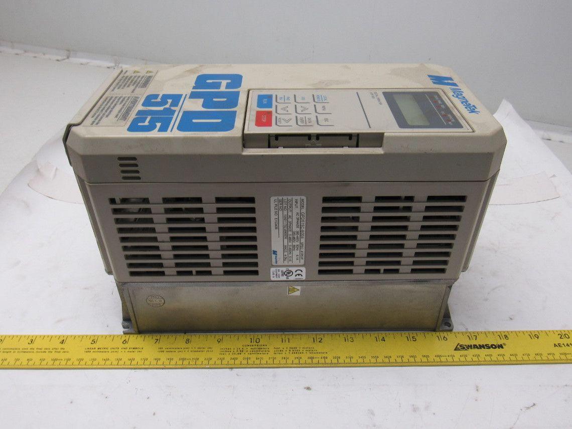 Magnetek GPD 515C-B004 Variable Speed AC Drive 0-400Hz 5.1A 3 Phase