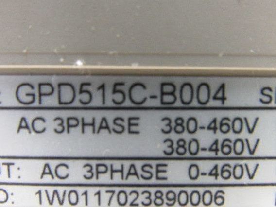Magnetek GPD 515C-B004 Variable Speed AC Drive 0-400Hz 5.1A 3 Phase