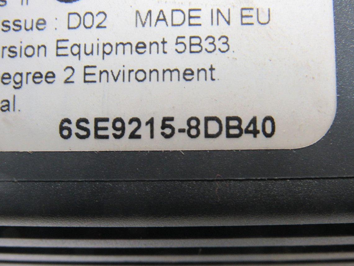 Siemens 6SE9215-8DB40 Micromaster Drive 4Hp 0-400Hz W/Interference Filter