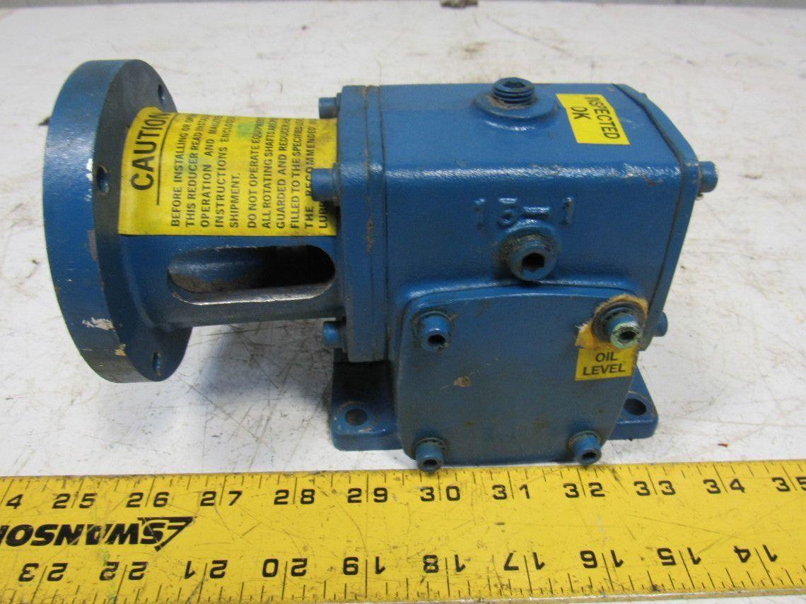 Cone Drive MH015A905-1-40 Gearbox 40:1 Reducer 3000/75rpm 0.5Hp LH 48 Frame