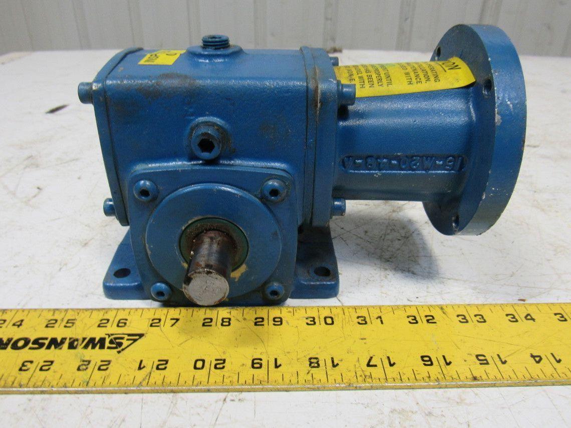 Cone Drive MH015A905-1-40 Gearbox 40:1 Reducer 3000/75rpm 0.5Hp LH 48 Frame