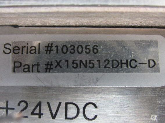 EXOR R&D X15N512DHC-D 15" Industrial Computer Monitor HMI 24VDC