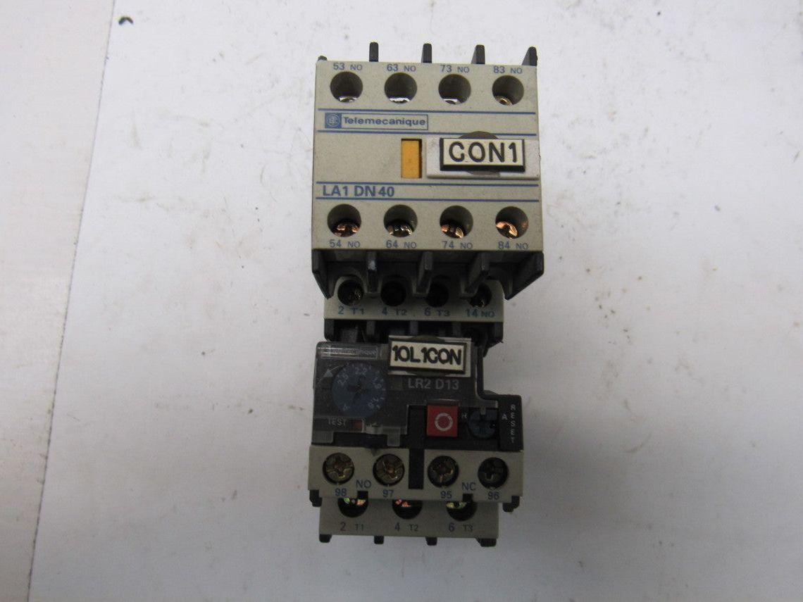 Telemecanique LC1 D09 10 600V 20A 7.5Hp 3Ph MAX Contactor Overload 120V Coil