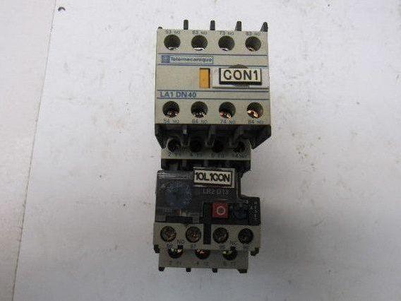 Telemecanique LC1 D09 10 600V 20A 7.5Hp 3Ph MAX Contactor Overload 120V Coil