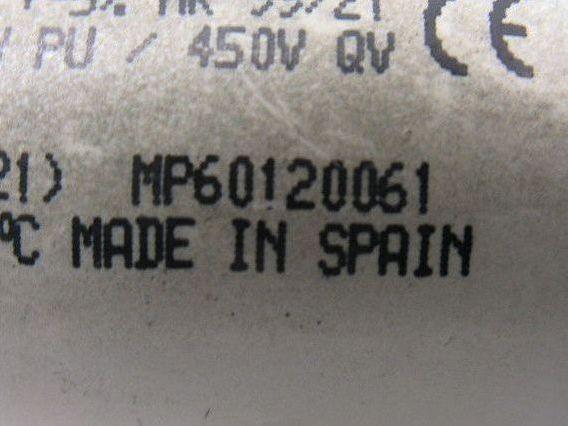 DNA MP60120061 12uF 50/60Hz Run Capacitor