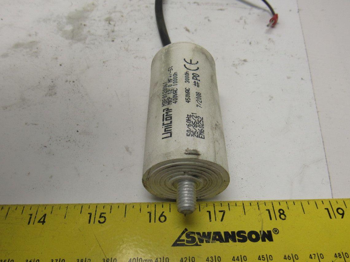 UniComp MBP0120061 12.0uF 400VAC 50/60Hz Run Capacitor