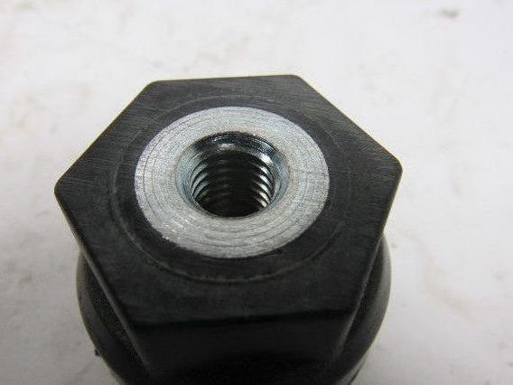 Black Glastic Style Composite Electrical Stand Off Isolator Insulator Lot Of 5