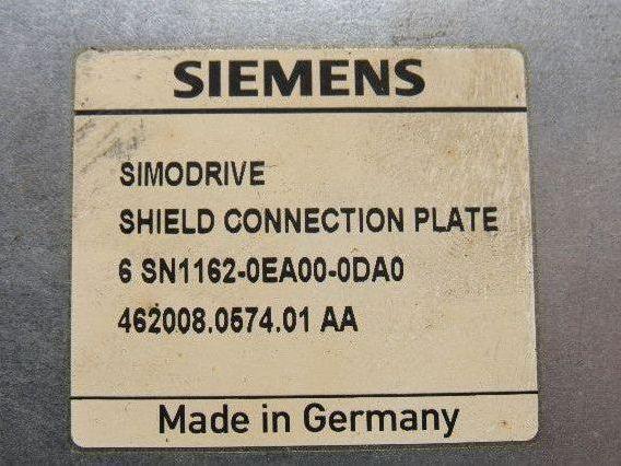 Siemens 6N1162-0EA00-0DA0 Simodrive Shield Connection Plate