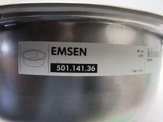 Emsen IKEA 501.141.36 18" Stainless Steel Round Drop In Stainless Steel Bar Sink