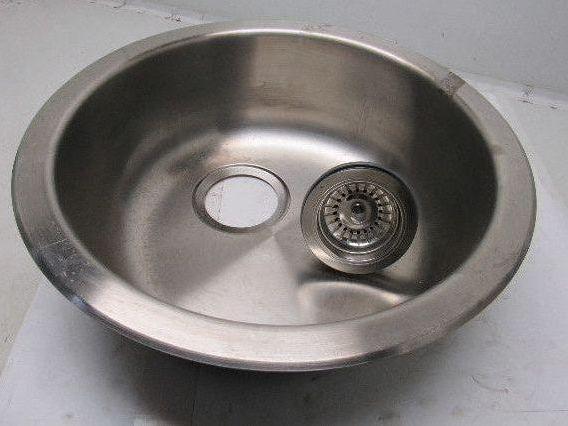 Emsen IKEA 501.141.36 18" Stainless Steel Round Drop In Stainless Steel Bar Sink
