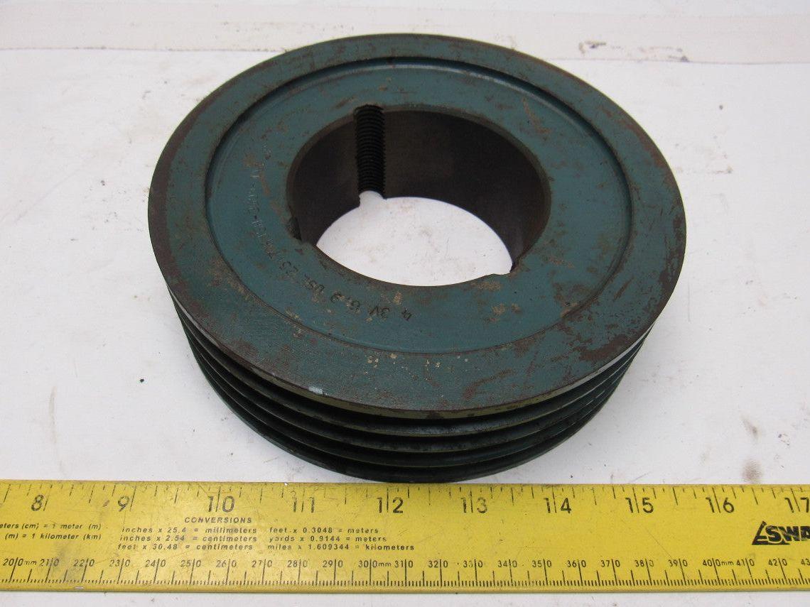 6-7/8" OD 4 Groove 3V-Belt Size Pulley Sheave 2517 Bushed Bore 3600 RPM