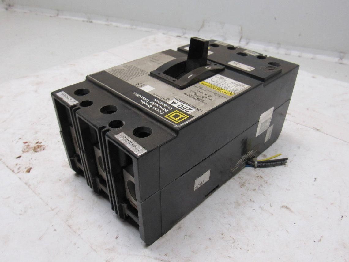 Square D KHL3625025DC2351 250A 3 Pole Circuit Breaker 500V DC