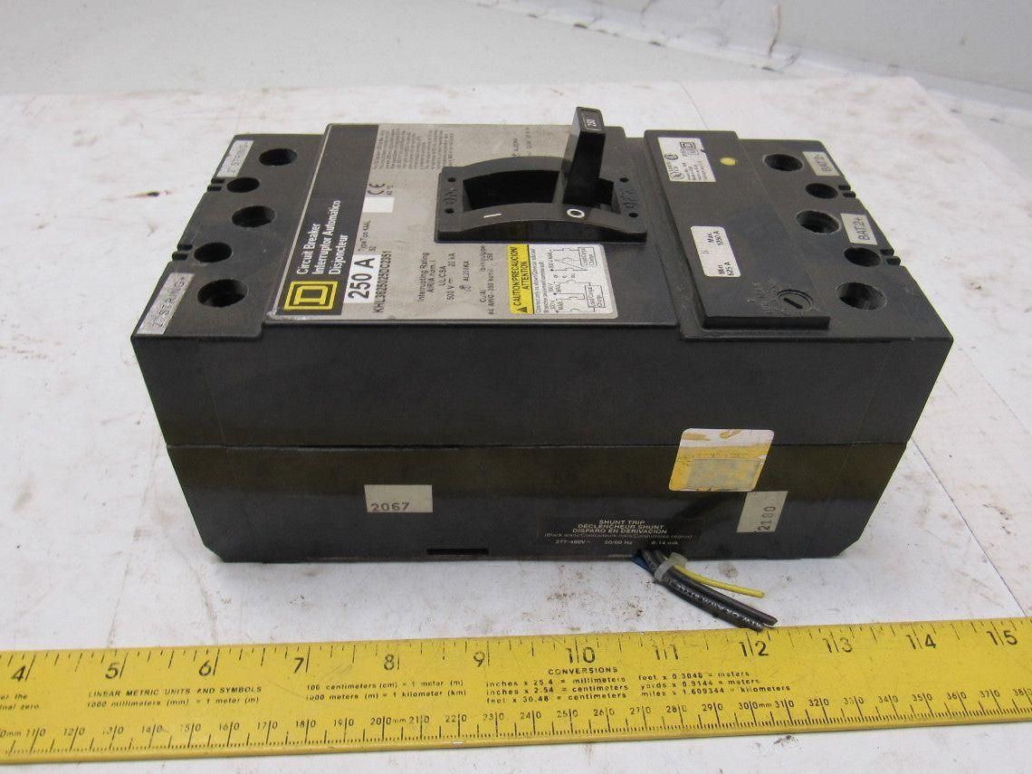 Square D KHL3625025DC2351 250A 3 Pole Circuit Breaker 500V DC