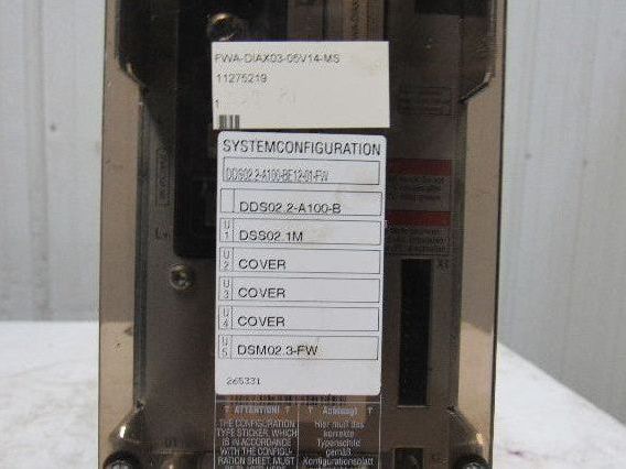 Indramat DDS02.2-A100-BE12-01-FW Ac Servo Controller