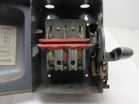 Square D A85351 3 Pole Fusible Safety Switch 30A 240V Max.