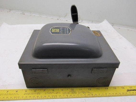 Square D A85351 3 Pole Fusible Safety Switch 30A 240V Max.
