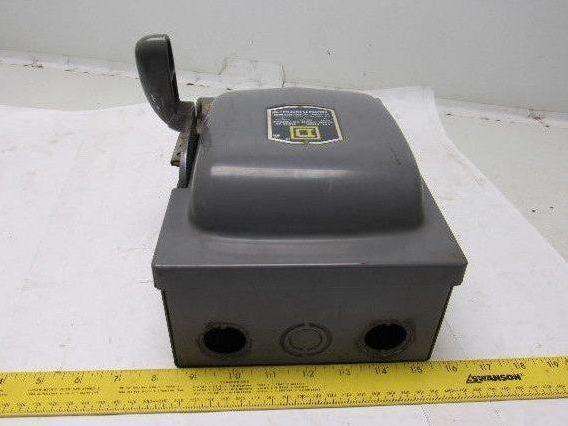 Square D A85351 3 Pole Fusible Safety Switch 30A 240V Max.