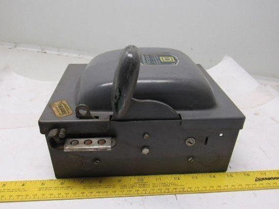 Square D A85351 3 Pole Fusible Safety Switch 30A 240V Max.