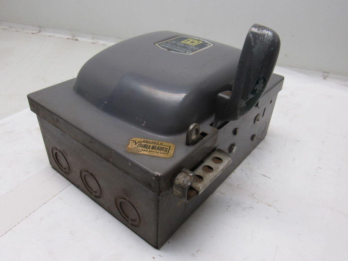 Square D A85351 3 Pole Fusible Safety Switch 30A 240V Max.