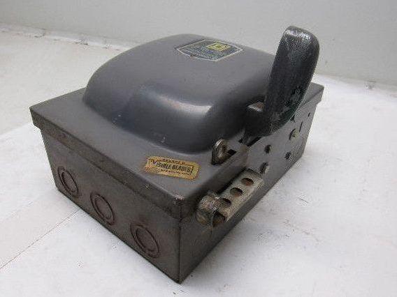 Square D A85351 3 Pole Fusible Safety Switch 30A 240V Max.