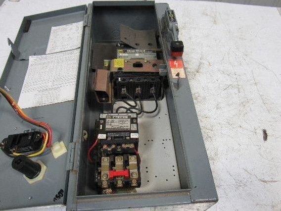 Square D 8539 SCG43 15A NEMA Size 1 Starter Disconnect Combo