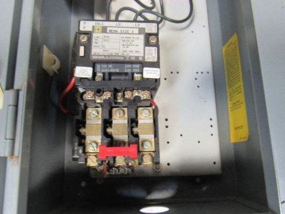 Square D 8539 SCG43 15A NEMA Size 1 Starter Disconnect Combo