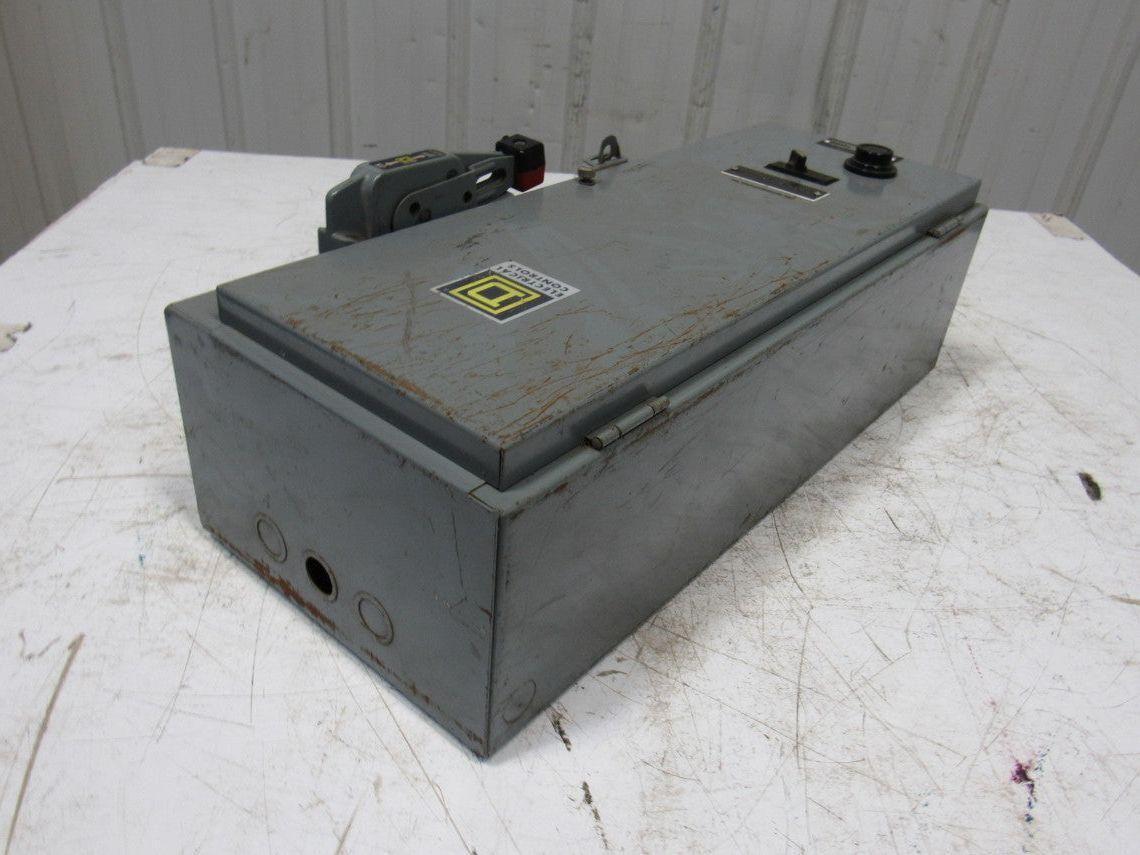 Square D 8539 SCG43 15A NEMA Size 1 Starter Disconnect Combo