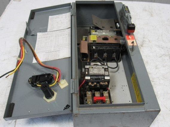 Square D 8539 SCG43 15A NEMA Size 1 Starter Disconnect Combo