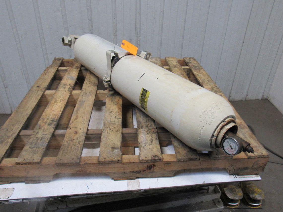 Hydac 364162 Hydraulic Accumulator W/Shut-Off Nitrogen Charge 3000PSI