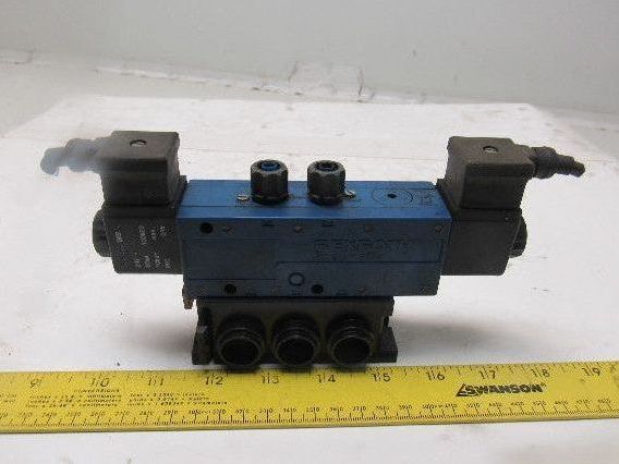Rexroth PW67707-1 Pneumatic Valve 24VDC Coil W/Manifold Block