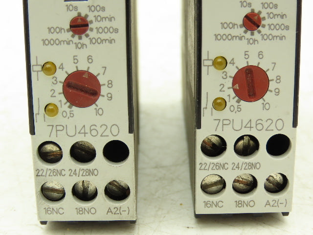 Siemens 7PU4620-2BN20 Time Delay Relay Module Off Delay 10sec -100 hour Lot of 2