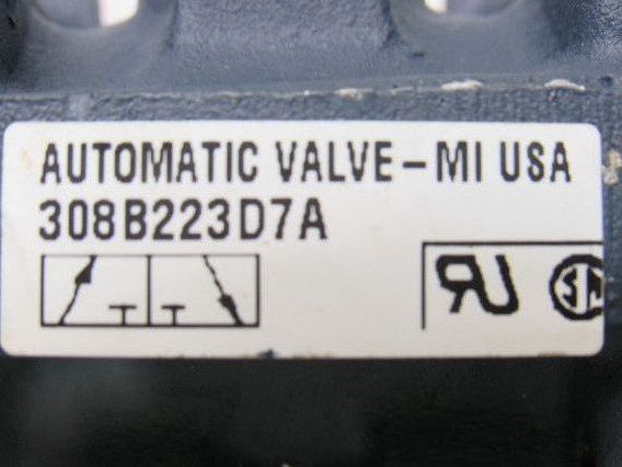 Automatic Valve 308B223D7A Manual Push/Pull 2-way Pneumatic Valve 1/4"Npt