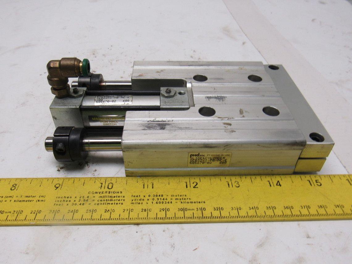 PHD SEB22X11/4-AE-E-PB Pneumatic Linear Slide & Cylinder Assembly