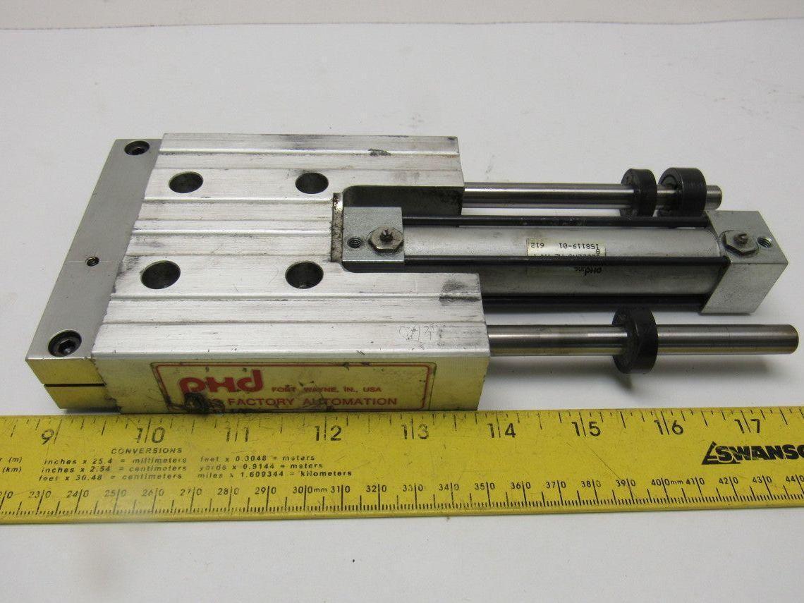 PHD SEB22x3-AE-PB Pneumatic Linear Slide & Cylinder Assembly