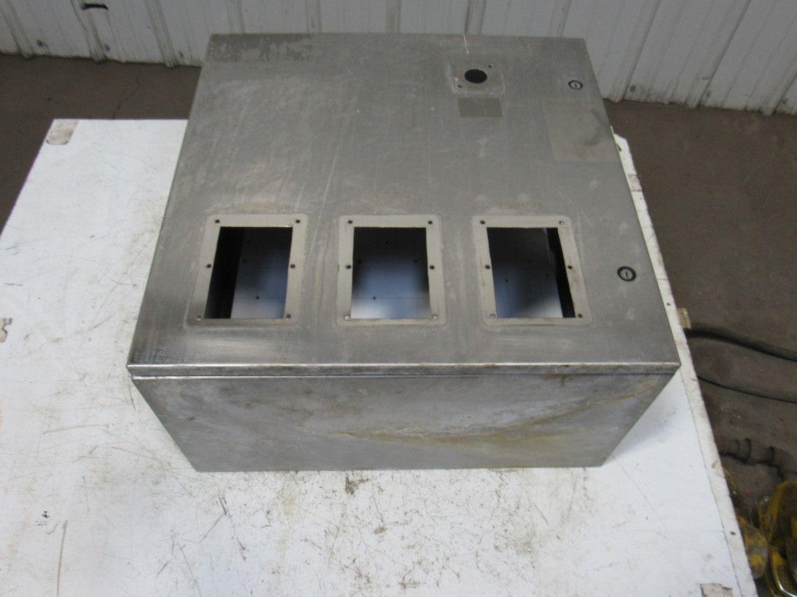 Stainless Steel Wall Mount Electrical Enclosure Box 24X24X12 W/Back Plate