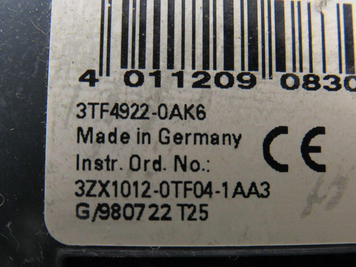 Siemens 3TF4922-0AK6 Contactor 3TF 85A 240V Coil